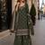 Mehendi georgette semi stitched suit with heavy embroidery work