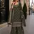 Mehendi georgette semi stitched suit with heavy embroidery work