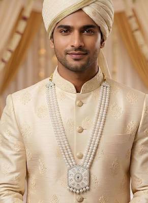 Pearl-beaded dulha moti mala haar necklace 5