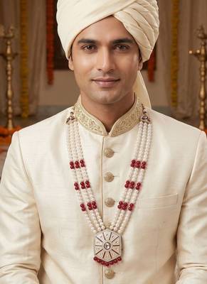 Beaded layered dulha moti mala 5
