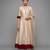 Ivory Cream embroidered dupion silk anarkali set