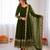Mahendi georgette embroidered with sequin anarkali suit