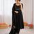 Black vichitra silk thread with sequin anarkali suit