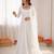 Off white georgette thread with sequin anarkali suit