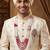 Traditional Groom Sherwani Mala Set with Brooch