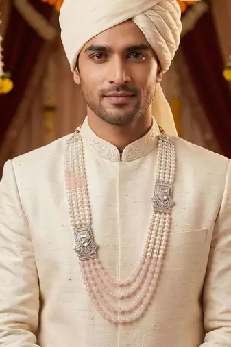 Beaded layered dulha moti mala