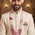 Traditional Groom Sherwani Mala Set with Brooch