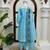 Sky blue art silk thread work  salwar suit