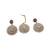White stone studded bridal maang tikka set