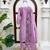 Light lavender art silk thread work  salwar suit