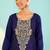 Women's Beautiful Embroidery Work Viscose Silk Fabric Flared Anarkali Pant and Dupatta Set