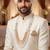 Premium Beaded Groom Mala with Elegant Brooch