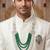 Men s Ethnic Sherwani Mala with Brooch   Perfect for Weddings & Festive Wear