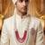Royal Multi-Layered Groom Sherwani Mala with Decorative Brooch
