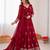 Rani pink georgette thread with sequin anarkali suit