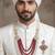 Men s Ethnic Sherwani Mala with Brooch   Perfect for Weddings & Festive Wear