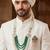 Royal Multi-Layered Groom Sherwani Mala with Decorative Brooch