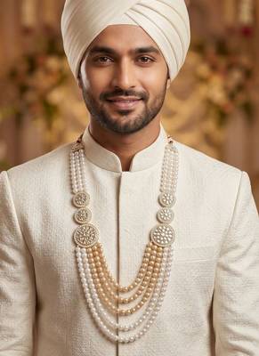 Beaded layered dulha moti mala 4