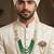 Men s Ethnic Sherwani Mala with Brooch   Perfect for Weddings & Festive Wear