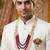 Men s Ethnic Sherwani Mala with Brooch   Perfect for Weddings & Festive Wear