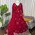 Rani pink georgette thread with sequin anarkali suit