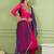 Women's Beautiful Embroidery Work Viscose Silk Fabric Flared Kurta Pant and Dupatta Set