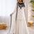 Off white crepe thread with sequin farshi salwar suit