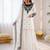 Off white crepe thread with sequin farshi salwar suit