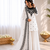 Off white crepe thread with sequin farshi salwar suit