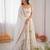 Off white georgette thread with sequin anarkali suit