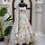 Off white georgette thread with sequin anarkali suit