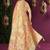Beige Satin Silk Saree with Zari & Multicolor Thread Woven Traditional Motifs