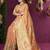 Beige Satin Silk Saree with Zari & Multicolor Thread Woven Traditional Motifs