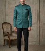 Bottle green color jodhpuri for men | premium designer bandhgala ethnic wear