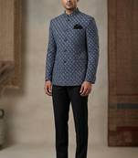 Navy blue color traditional jodhpuri for men | premium designer bandhgala ethnic wear