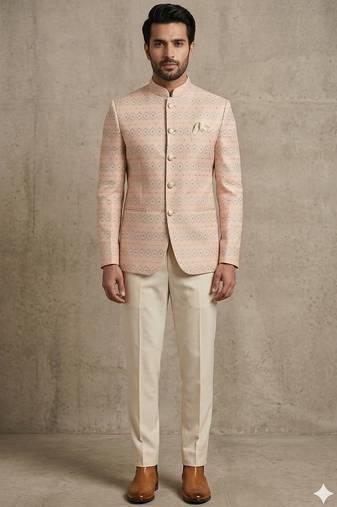 Pitch color jodhpuri for men | premium designer bandhgala ethnic wear