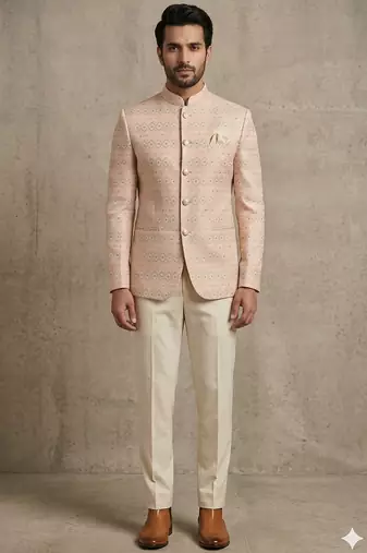 Pitch color jodhpuri for men | premium designer bandhgala ethnic wear