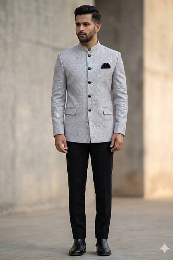 purple sequence jodhpuri for men | premium designer bandhgala ethnic wear