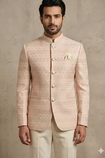 Pitch color jodhpuri for men | premium designer bandhgala ethnic wear