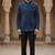 Blue dustfree velvet jodhpuri for men | premium designer bandhgala ethnic wear