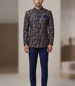 Blue color jodhpuri for men | premium designer bandhgala ethnic wear