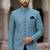 Sky blue color sequence jodhpuri for men | premium designer bandhgala ethnic wear