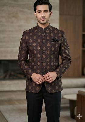 Wine color jodhpuri for men | premium designer bandhgala ethnic wear 1