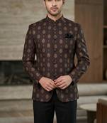 Wine color jodhpuri for men | premium designer bandhgala ethnic wear