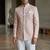 Baby pink self weaving jodhpuri for men | premium designer bandhgala ethnic wear