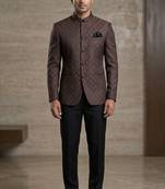 Dark wine color jodhpuri for men | premium designer bandhgala ethnic wear