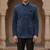 Blue dustfree velvet jodhpuri for men | premium designer bandhgala ethnic wear