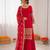 Red georgette thread with sequin  salwar suit