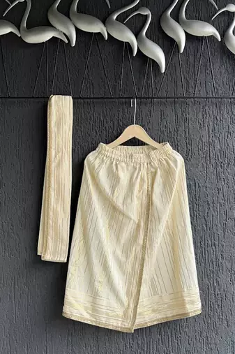 Multicolor printed cotton silk Boy's shirt and Lungi