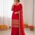 Red georgette thread with sequin  salwar suit